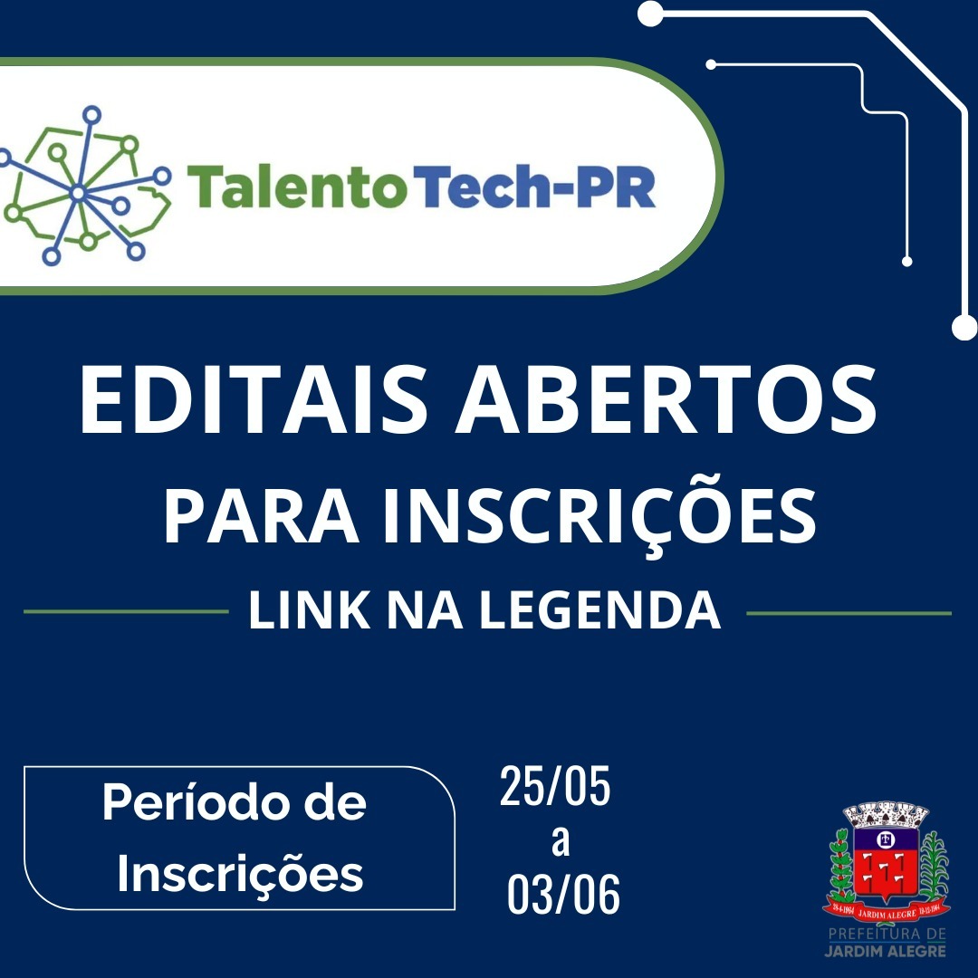 TALENTO TECH – EDITAIS ABERTOS
