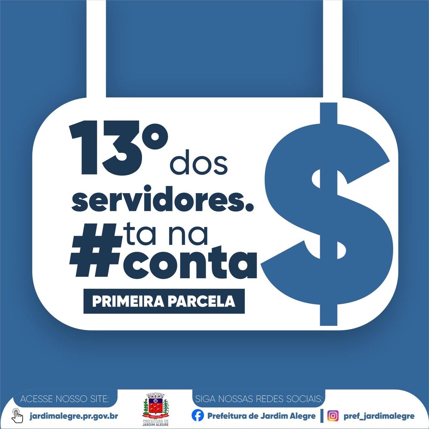 PREFEITURA REALIZA DEPÓSITO DA PRIMEIRA PARCELA DO 13º SALÁRIO DOS SERVIDORES MUNICIPAIS