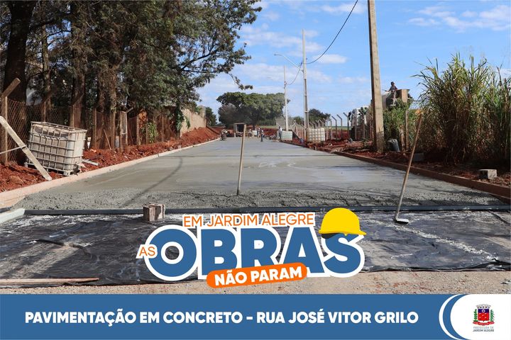 AVIMENTO DE CONCRETO NA RUA JOSÉ VITOR GRILO