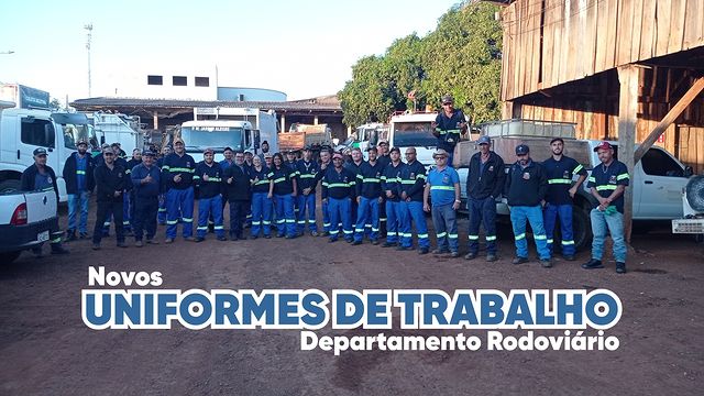 NOVOS UNIFORMES DE TRABALHO