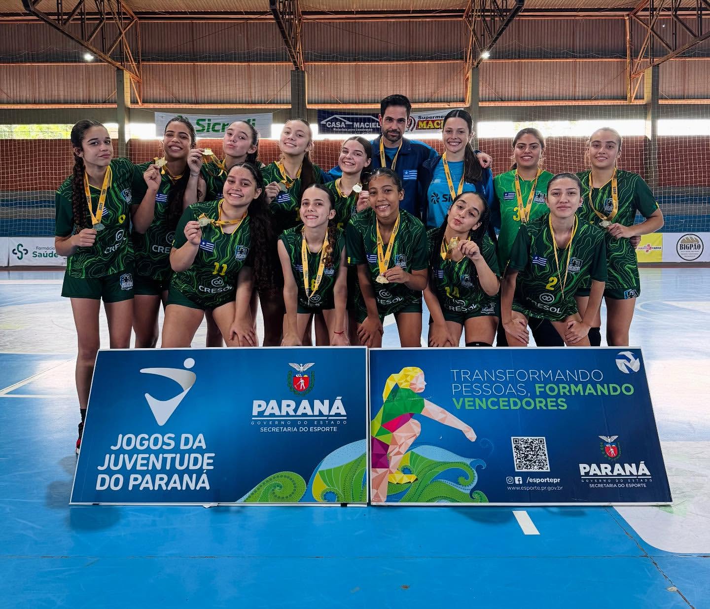 CAMPEÃAAAAAS FASE REGIONAL DOS JOGOS DA JUVENTUDE 
