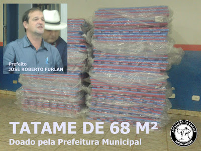 PREFEITURA FAZ DOAÇÃO DE TATAME AO KARATÊ JARDIM ALEGRE