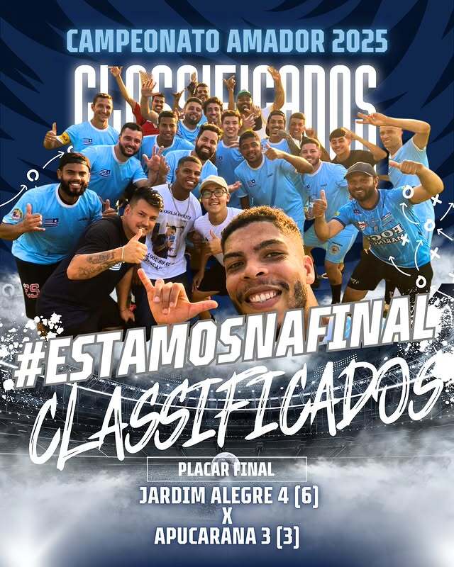 JARDIM ALEGRE ESTÁ NA FINAL!