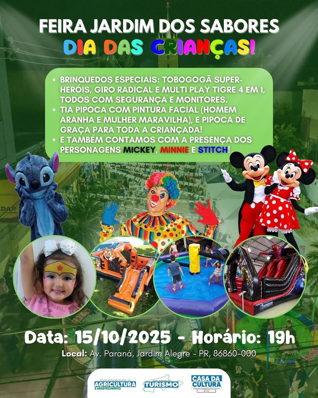 Feira dos Sabores Especial das Crianças!