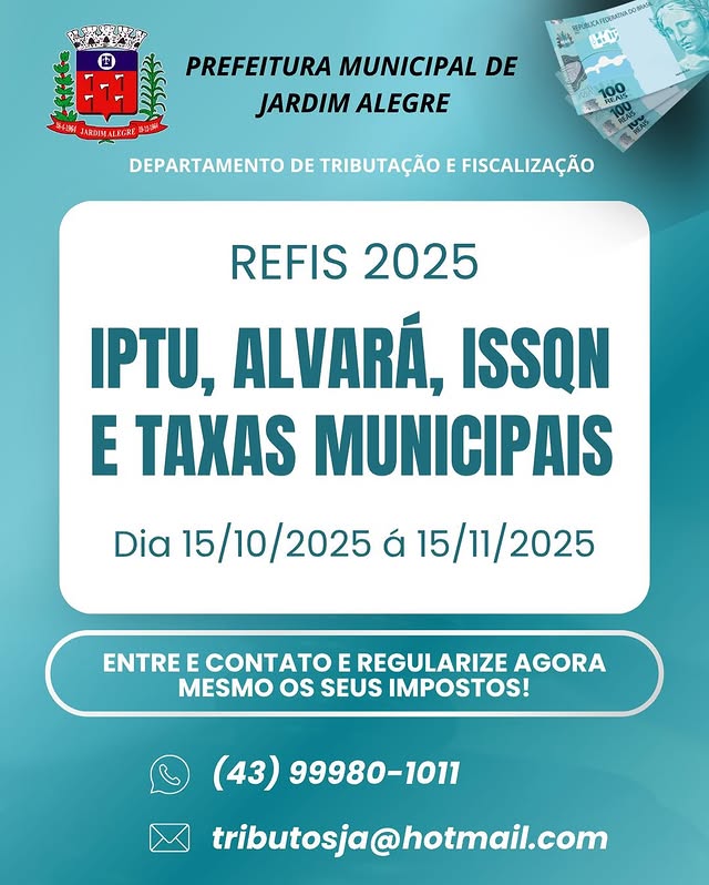 CHEGOU A HORA DE REGULARIZAR!