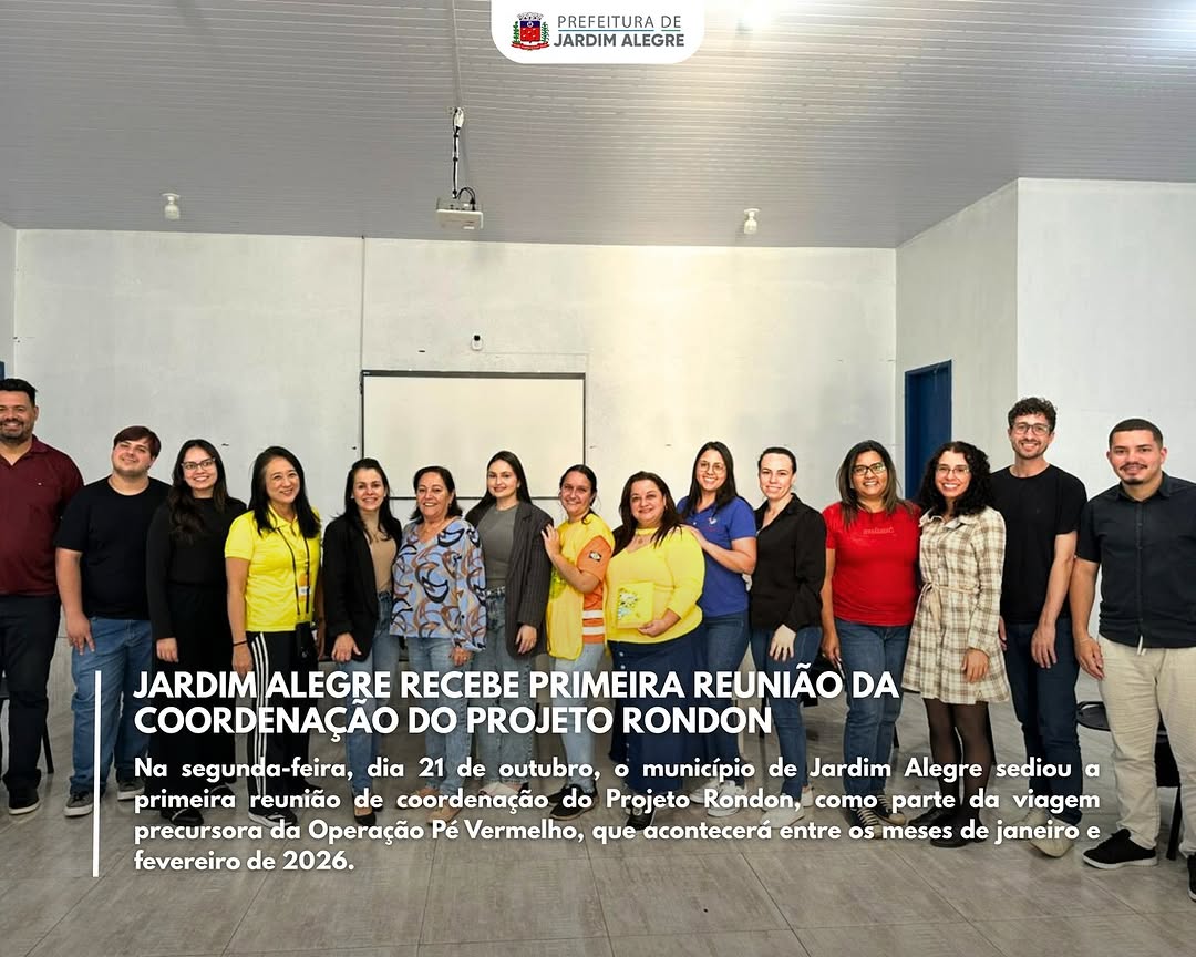 JARDIM ALEGRE RECEBE PRIMEIRA REUNIÃO DA COORDENAÇÃO DO PROJETO RONDON DURANTE VIAGEM PRECURSORA DA OPERAÇÃO PÉ VERMELHO