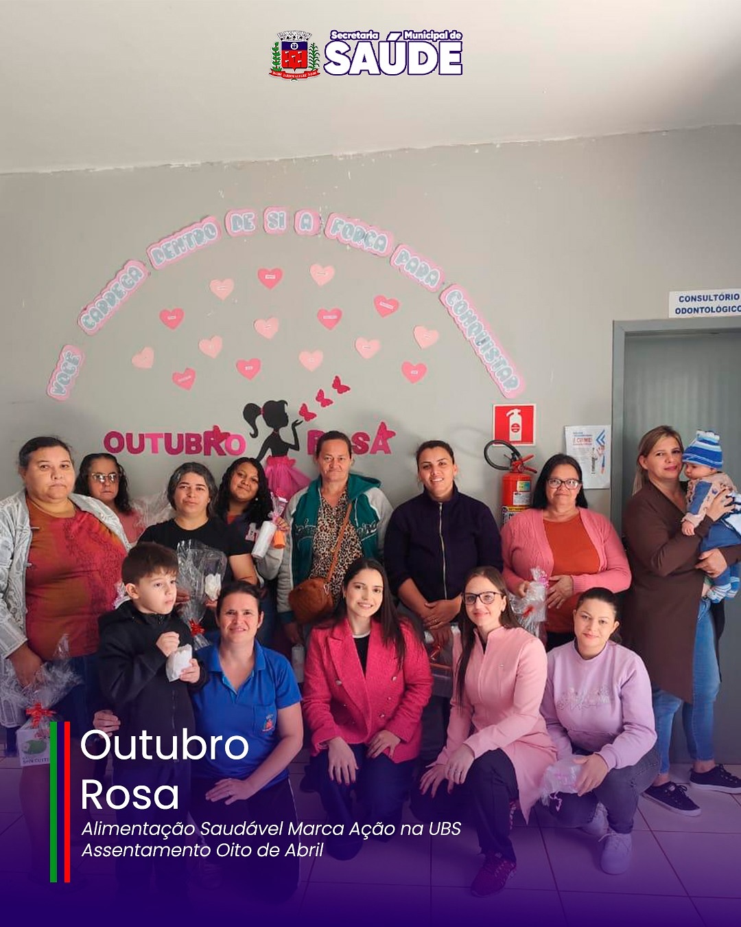 Outubro Rosa: Alimentação Saudável Marca Ação na UBS Assentamento Oito de Abril
