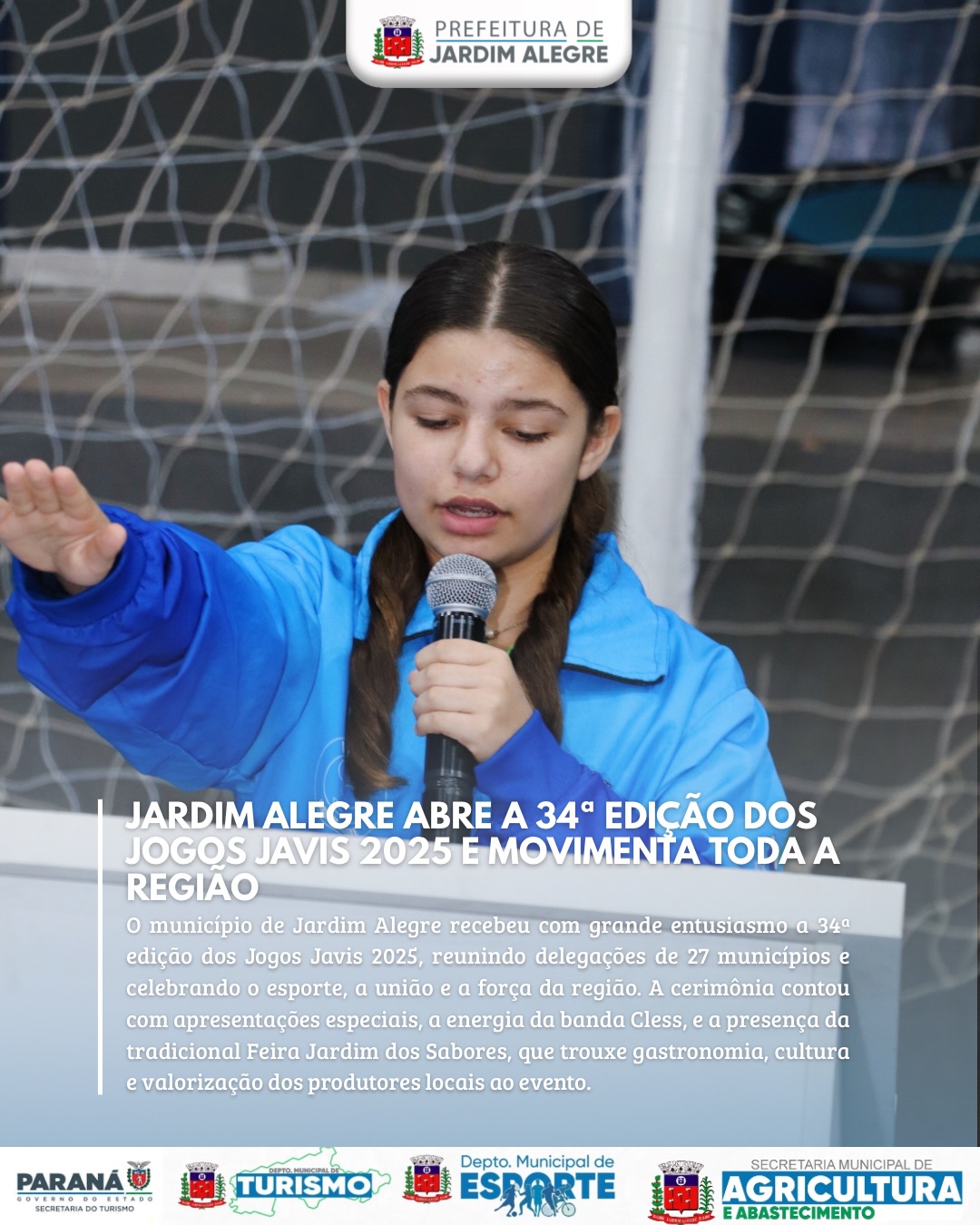 Abertura Oficial dos Jogos Javis 2025 em Jardim Alegre