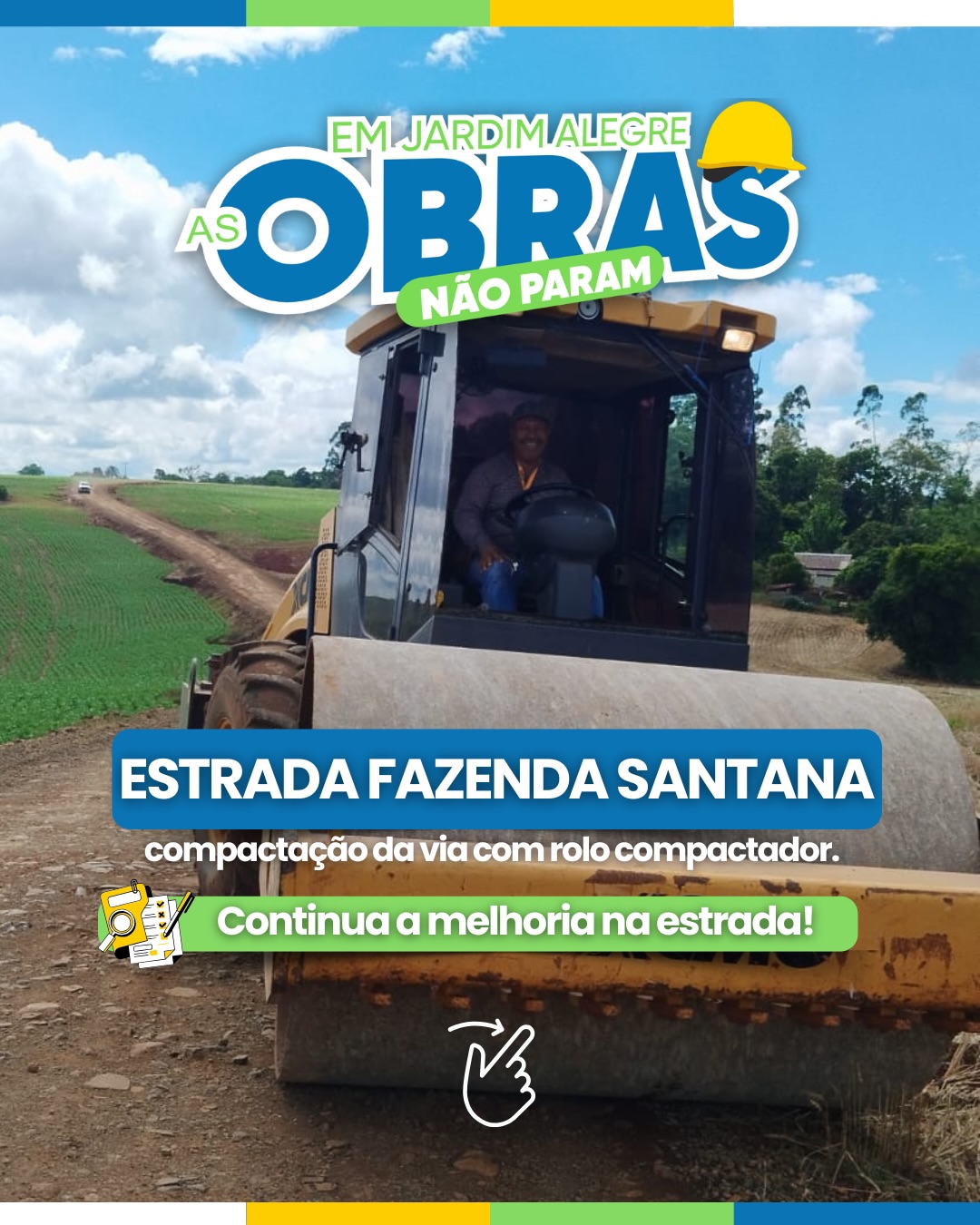 As obras não param em Jardim Alegre!