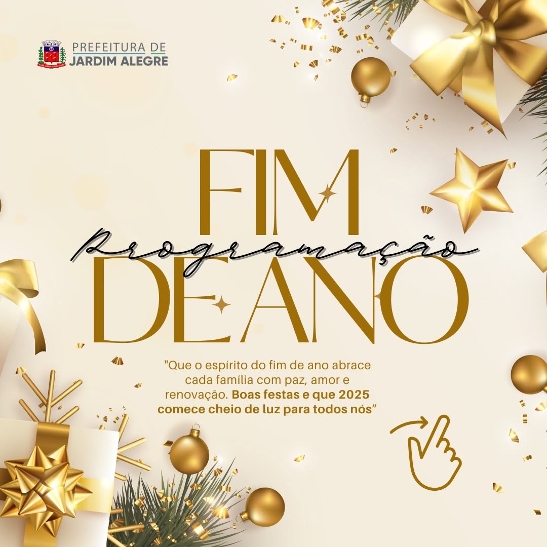 Programação Especial de Fim de Ano em Jardim Alegre