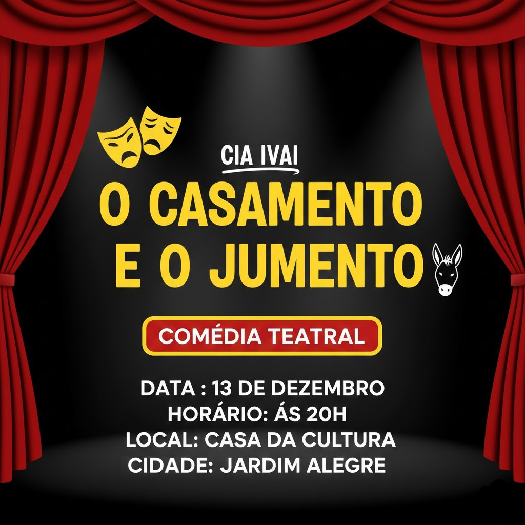 NOITE DE TEATRO NA CASA DA CULTURA