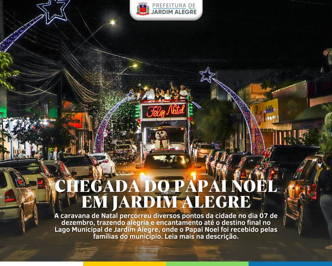 A MAGIA DO NATAL ILUMINOU JARDIM ALEGRE!