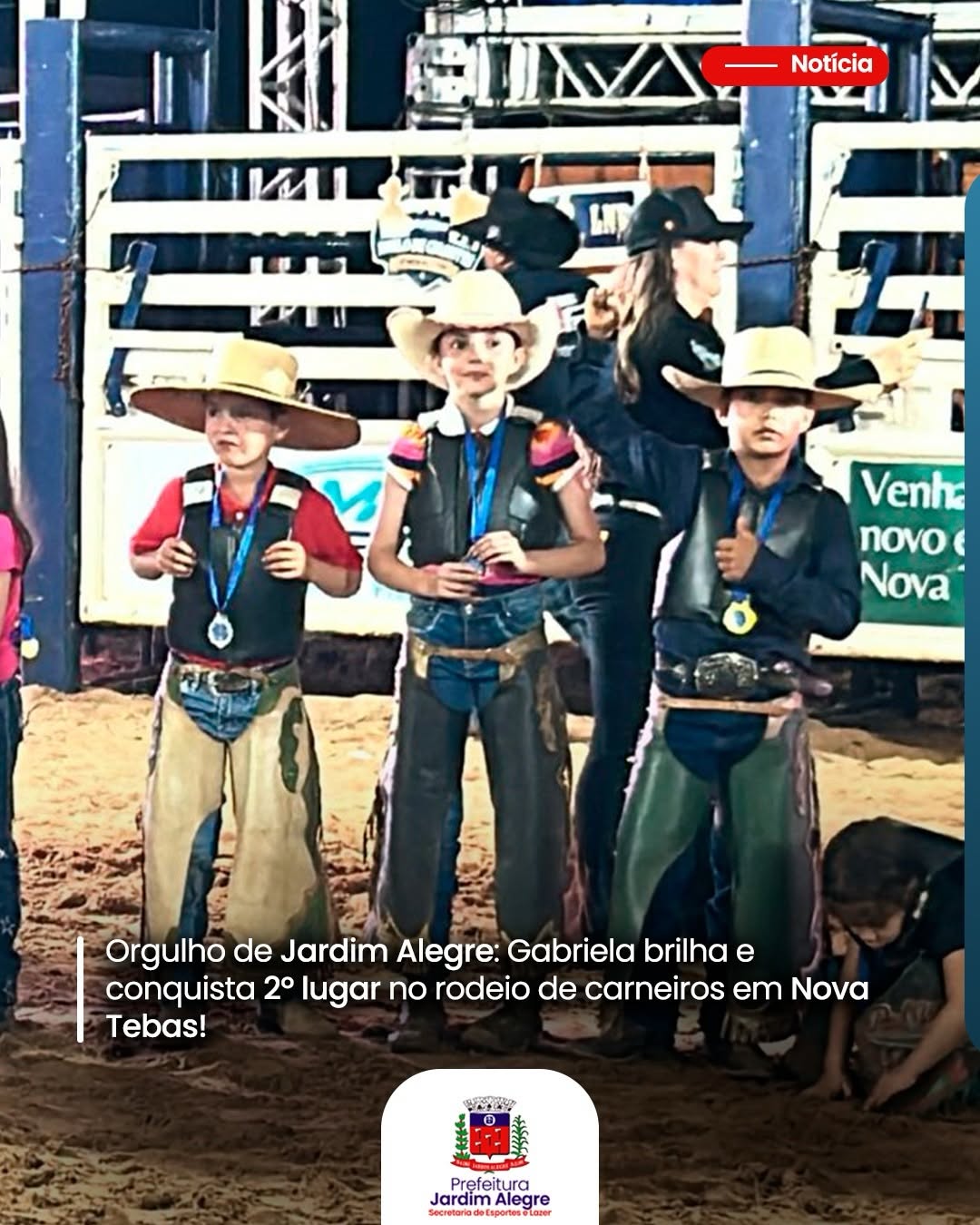 Jardim Alegre no pódio!