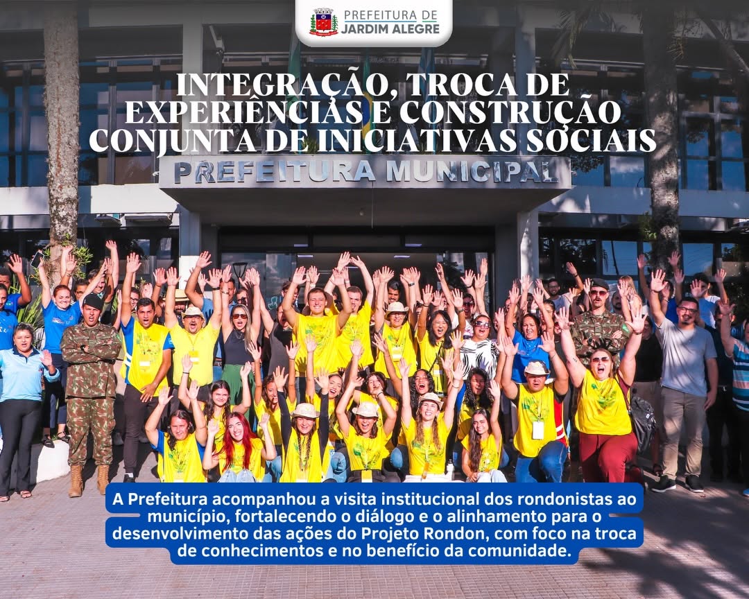 Projeto Rondon em visita institucional ao município