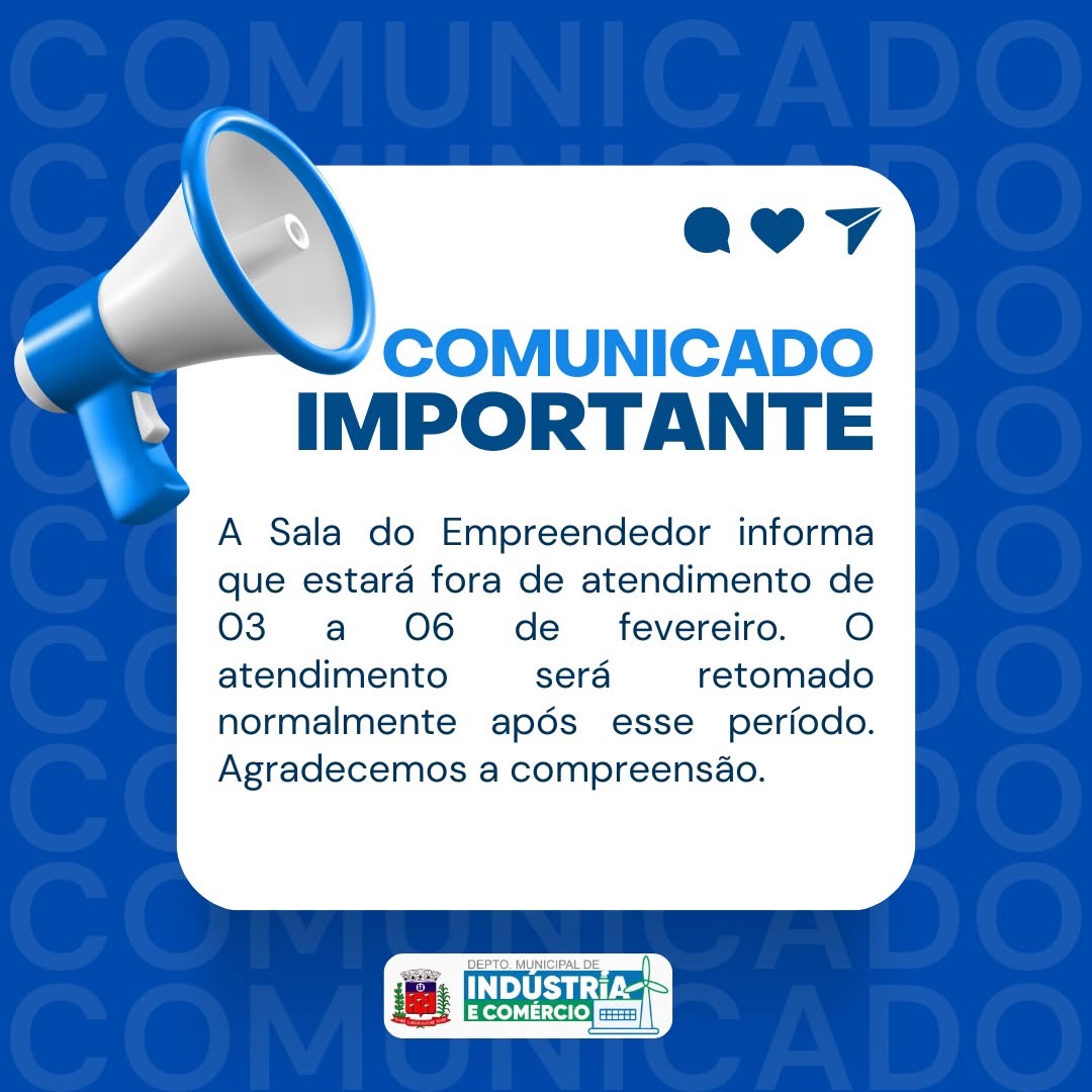 Aviso aos empreendedores