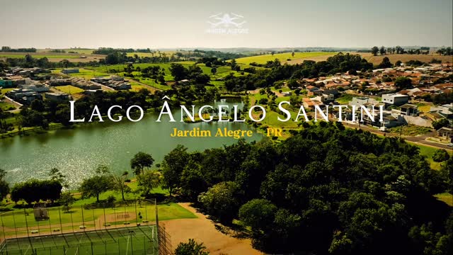 JARDIM ALEGRE VISTA DE CIMA: LAGO DO SANTINI EM DESTAQUE
