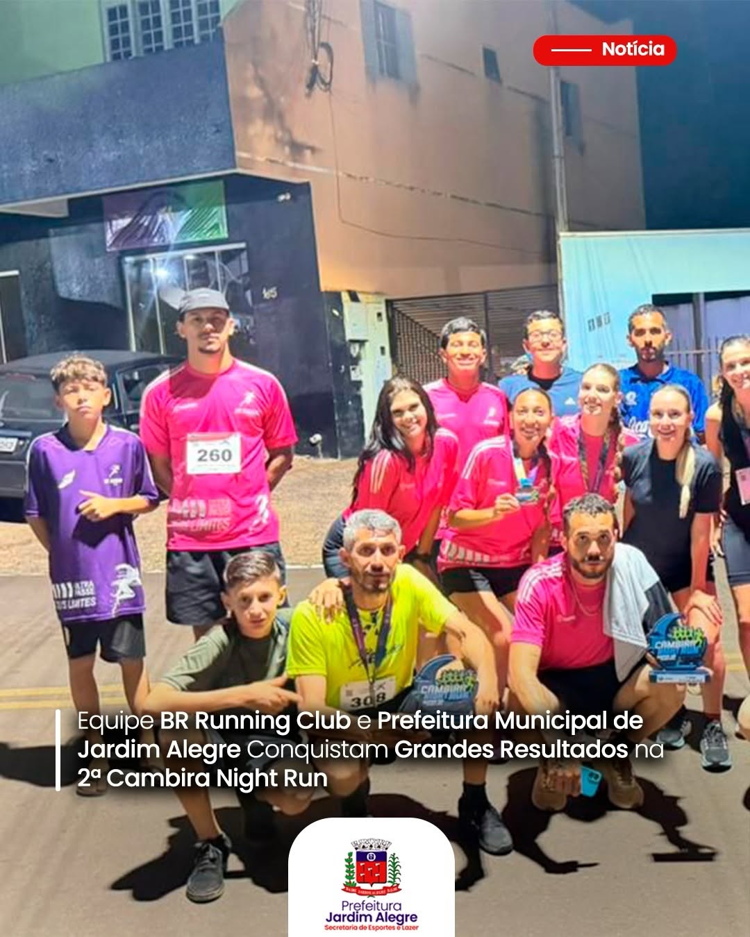Resultado incrível na 2ª Cambira Night Run!