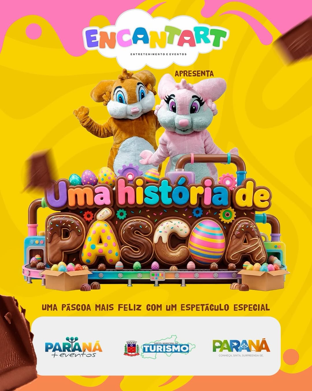 Seguindo a nossa programação de Páscoa, você é nosso convidado para uma noite emocionante no Teatro de Páscoa!