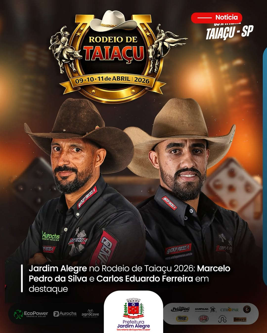 Jardim Alegre está com tudo no Rodeio de Taiaçu 2026!