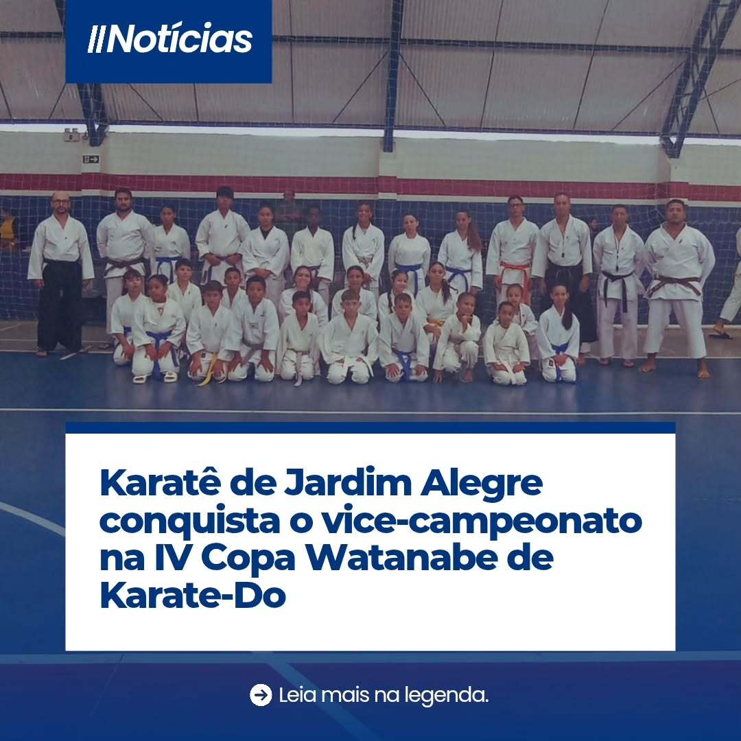 Karatê Jardim Alegre conquista vice-campeonato regional na IV Copa Watanabe