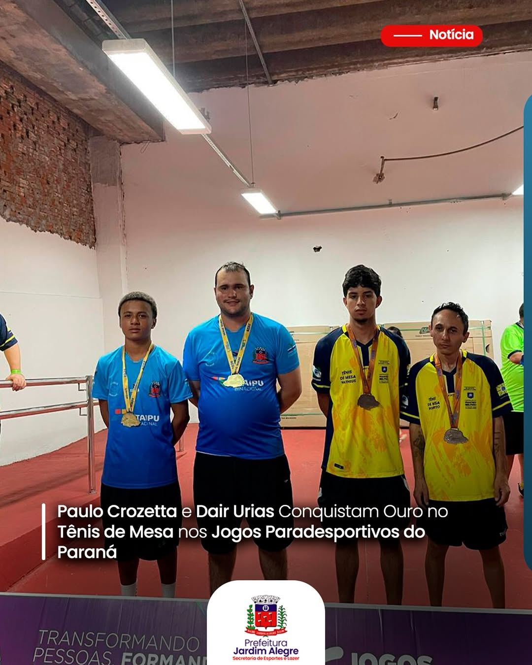 Ouro no Tênis de Mesa!