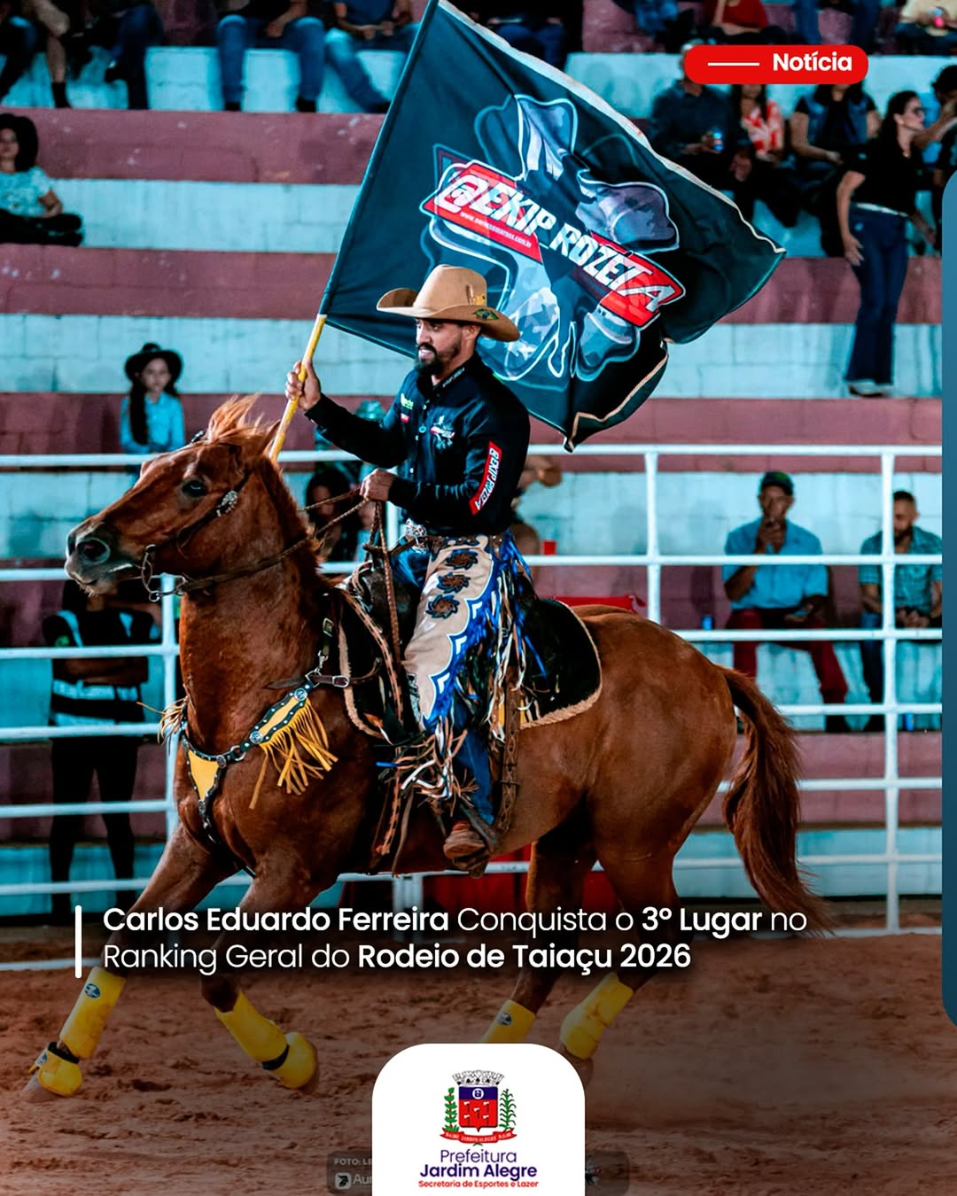 Carlos Eduardo Ferreira Brilha no Rodeio de Taiaçu!