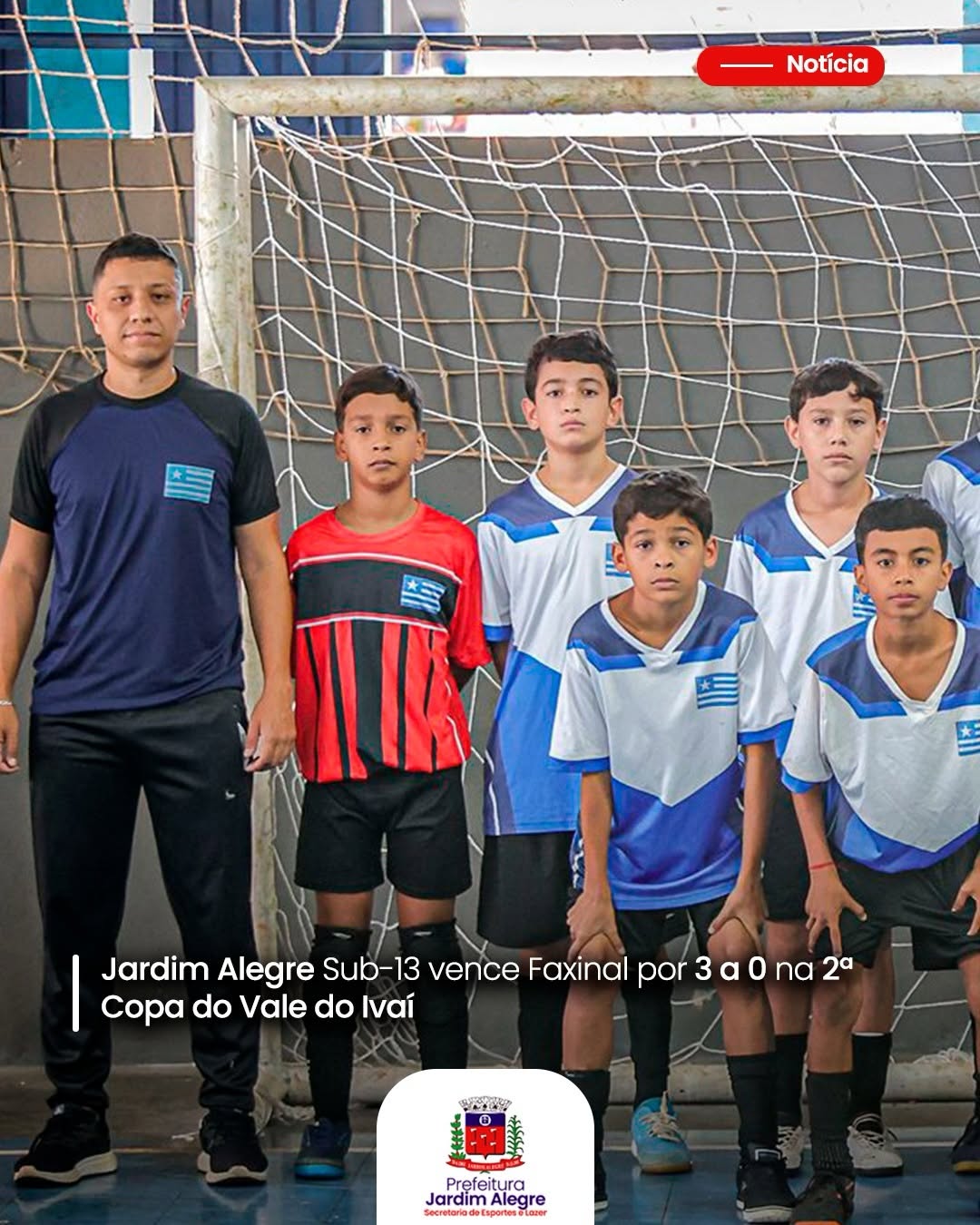 Grande vitória do Jardim Alegre Futsal Sub-13 na 2ª Copa do Vale do Ivaí