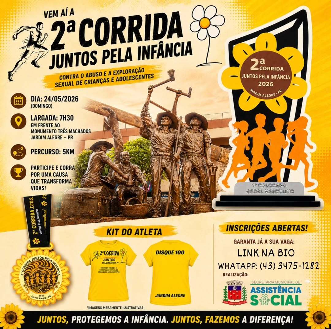 VEM AÍ A 2ª CORRIDA JUNTOS PELA INFÂNCIA!