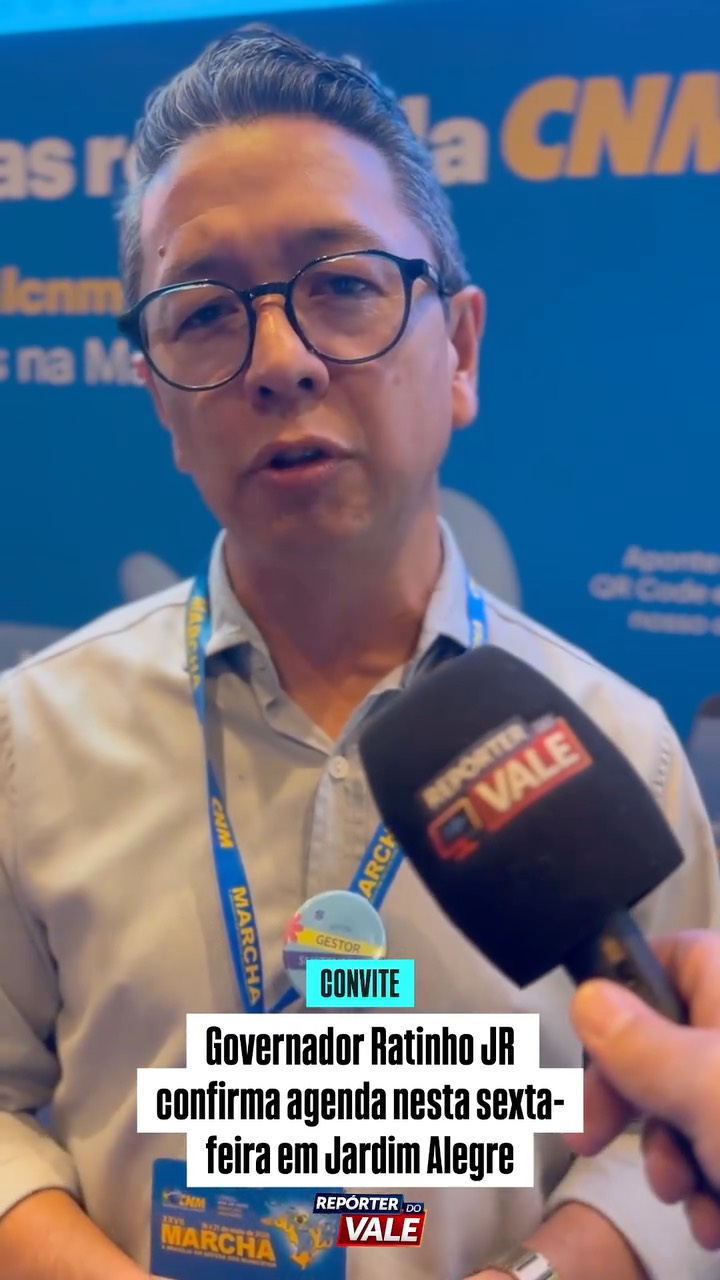 Prefeito de Jardim Alegre confirma visita do Governador Ratinho Jr nesta sexta-feira (22/05)