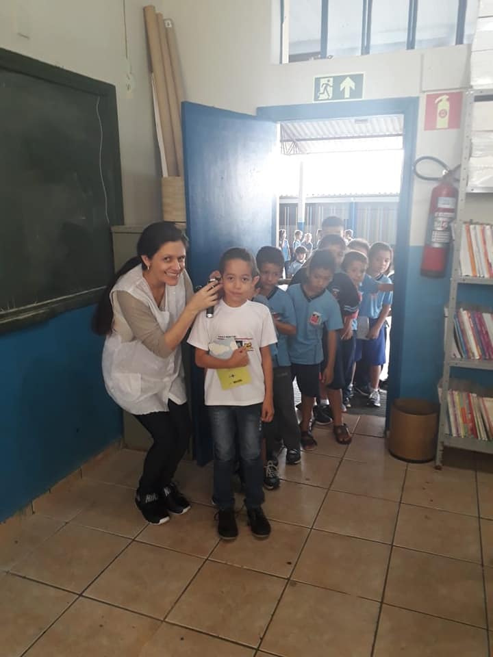 Escola Municipal Emílio Ribas, recebe a visita do PROGRAMA SAÚDE NA ESCOLA