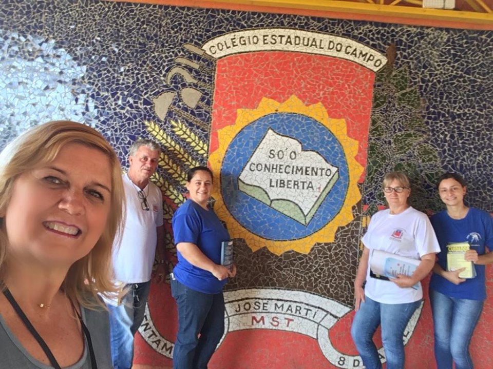 Trabalho de Conscientização no posto de Saúde do Assentamento 8 de abril e Colégio Estadual do C