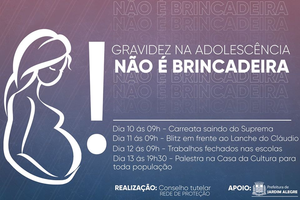 CAMPANHA DE PREVENÇÃO DA GRAVIDEZ NA ADOLESCÊNCIA