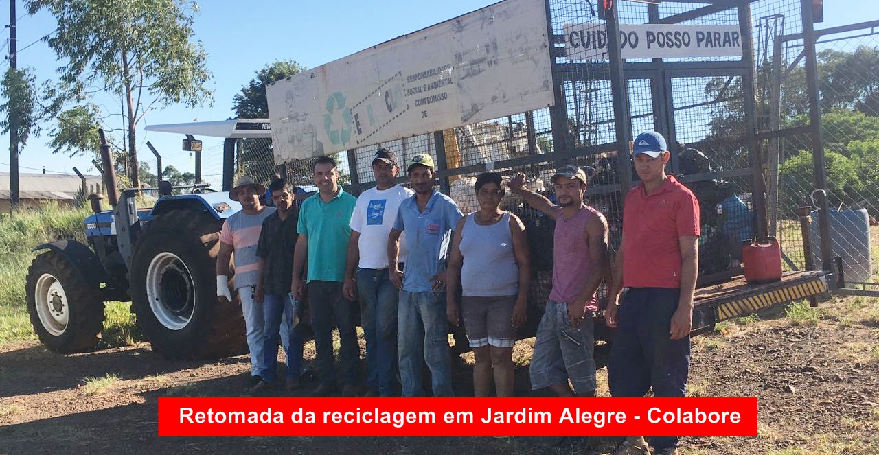 Jardim Alegre retoma a reciclagem do Lixo