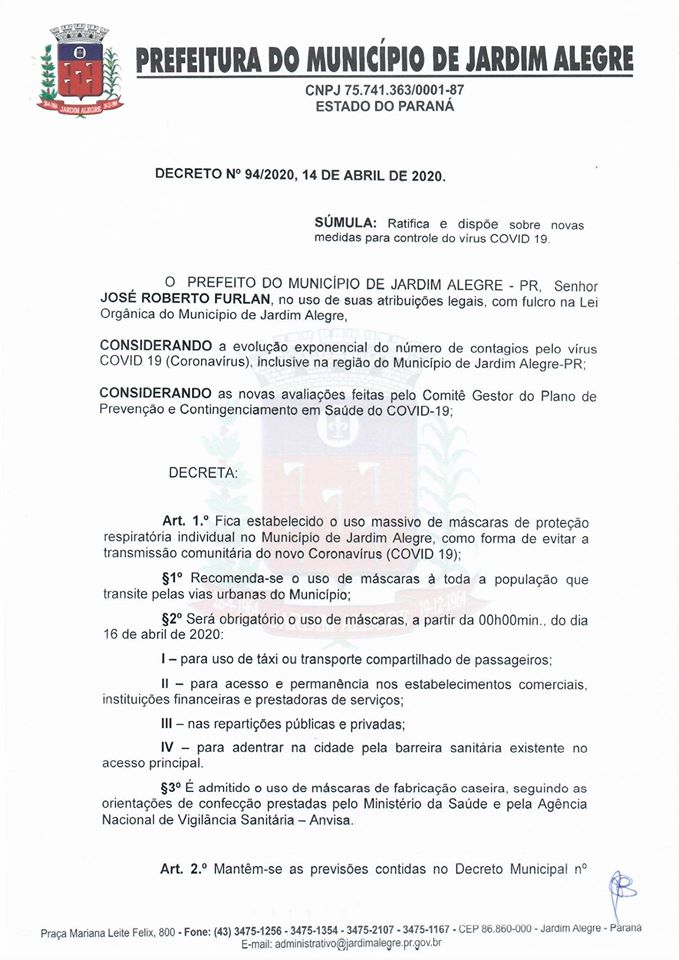 DECRETO 94/2020. 