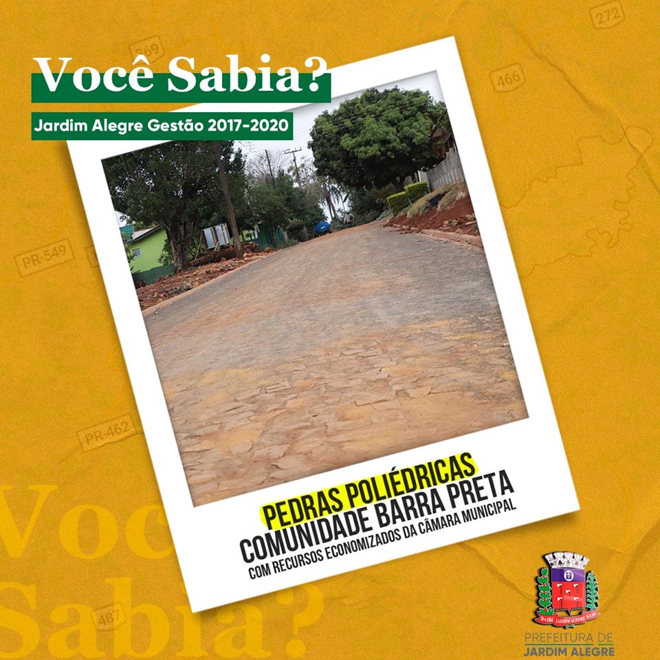 Olha só como está ficando a pavimentação com pedras poliédricas na Comunidade da Barra Preta