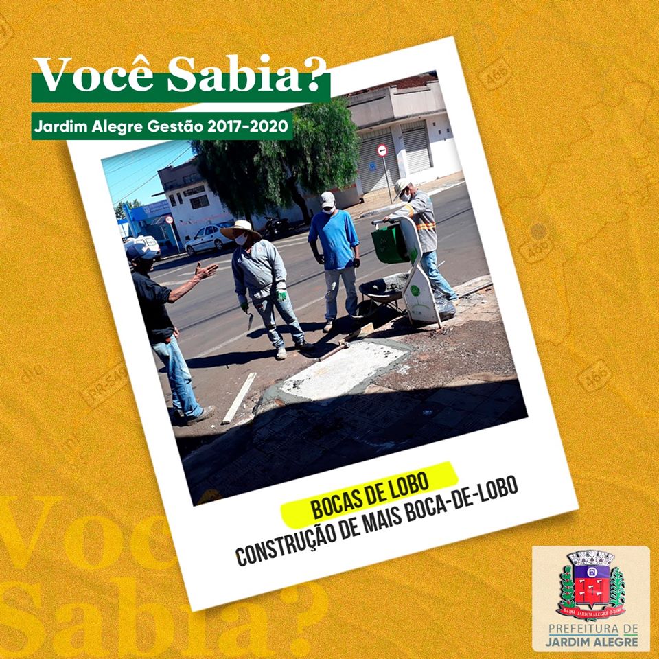 Prefeitura de Jardim Alegre inicia a primeira etapa de construção de boca-de-lobo em diversos loca