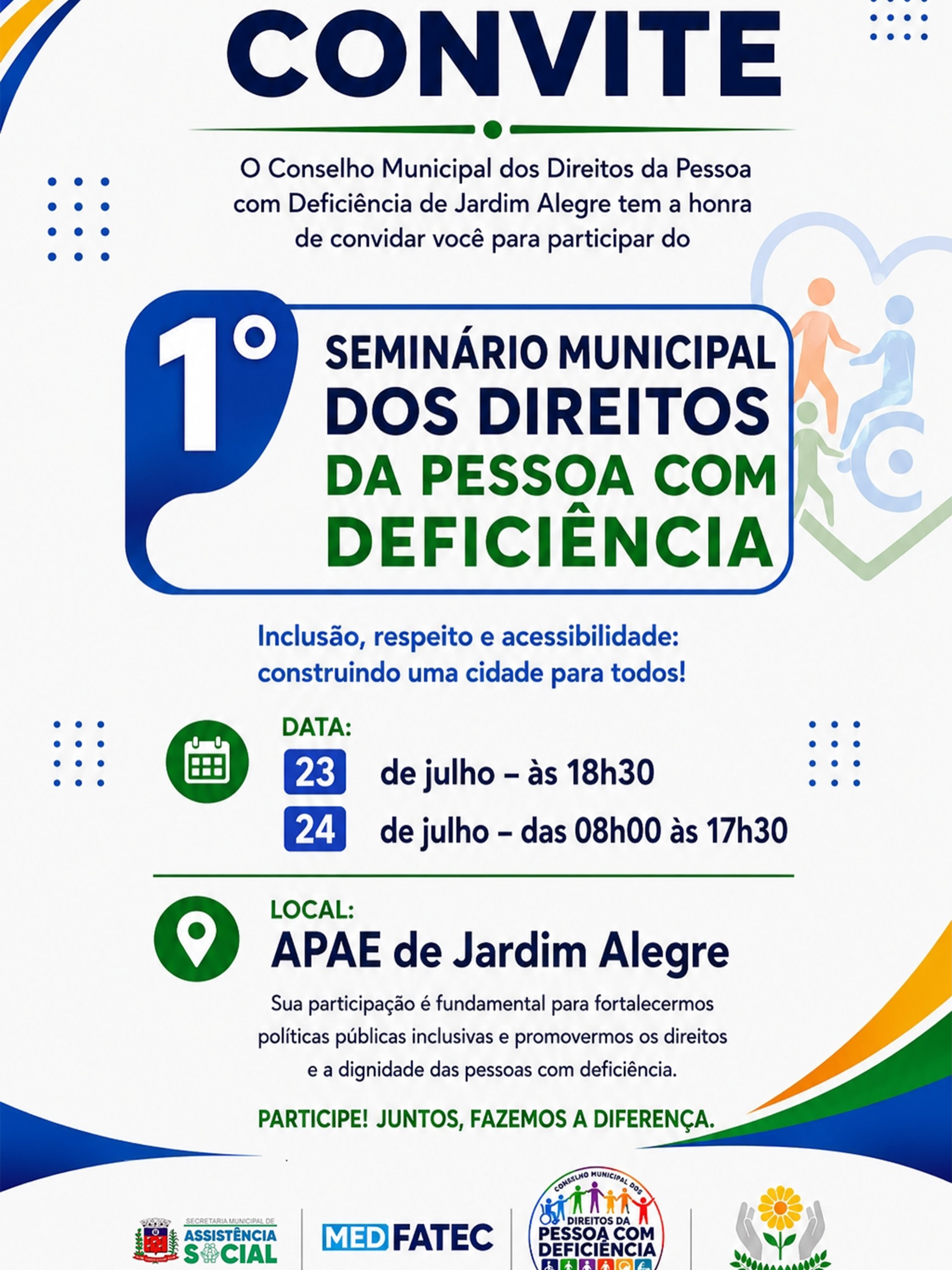 1º Seminário dos Direitos das Pessoas com Deficiência de Jardim Alegre