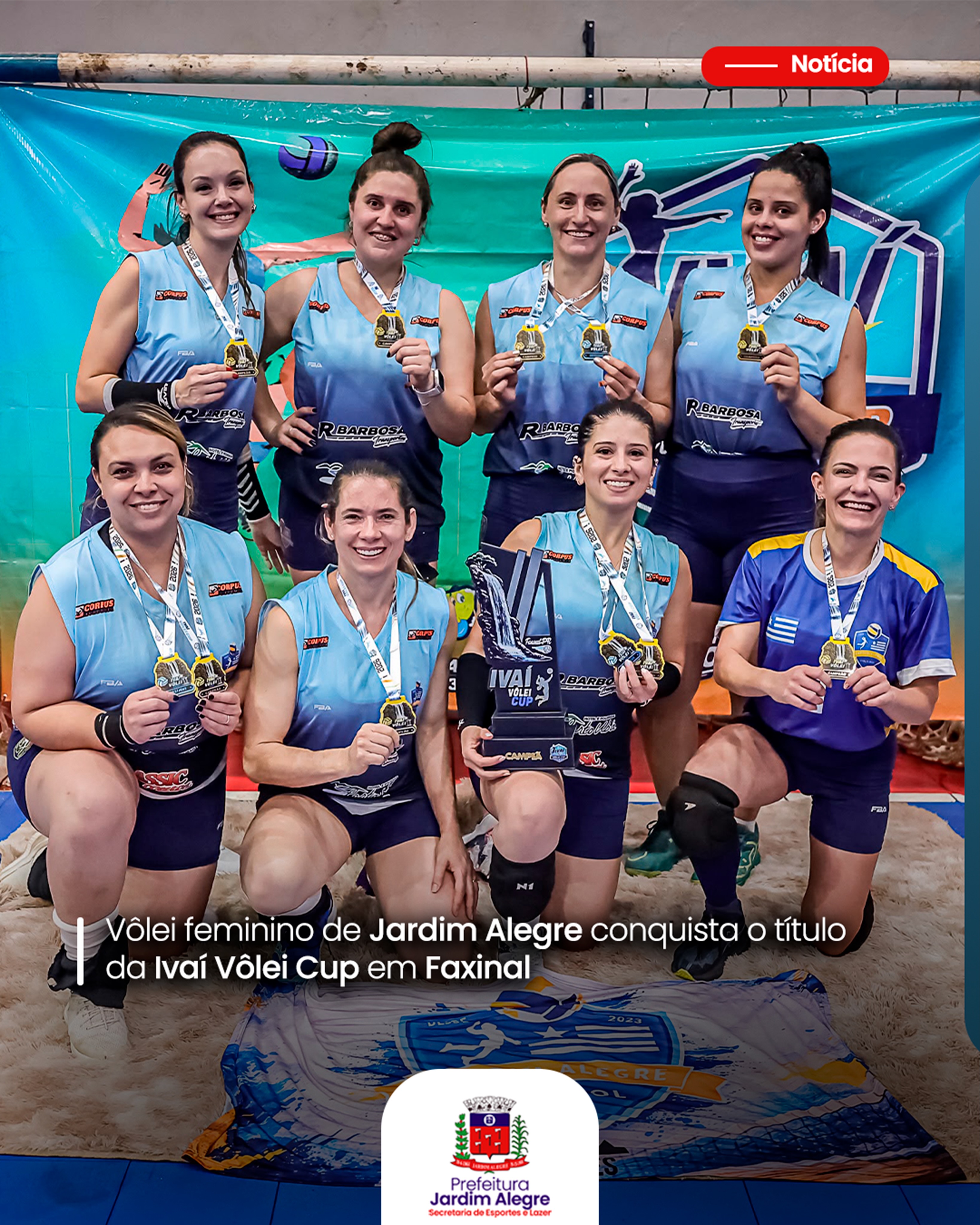 Jardim Alegre é campeão da Ivaí Vôlei Cup