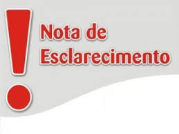NOTA DE ESCLARECIMENTO