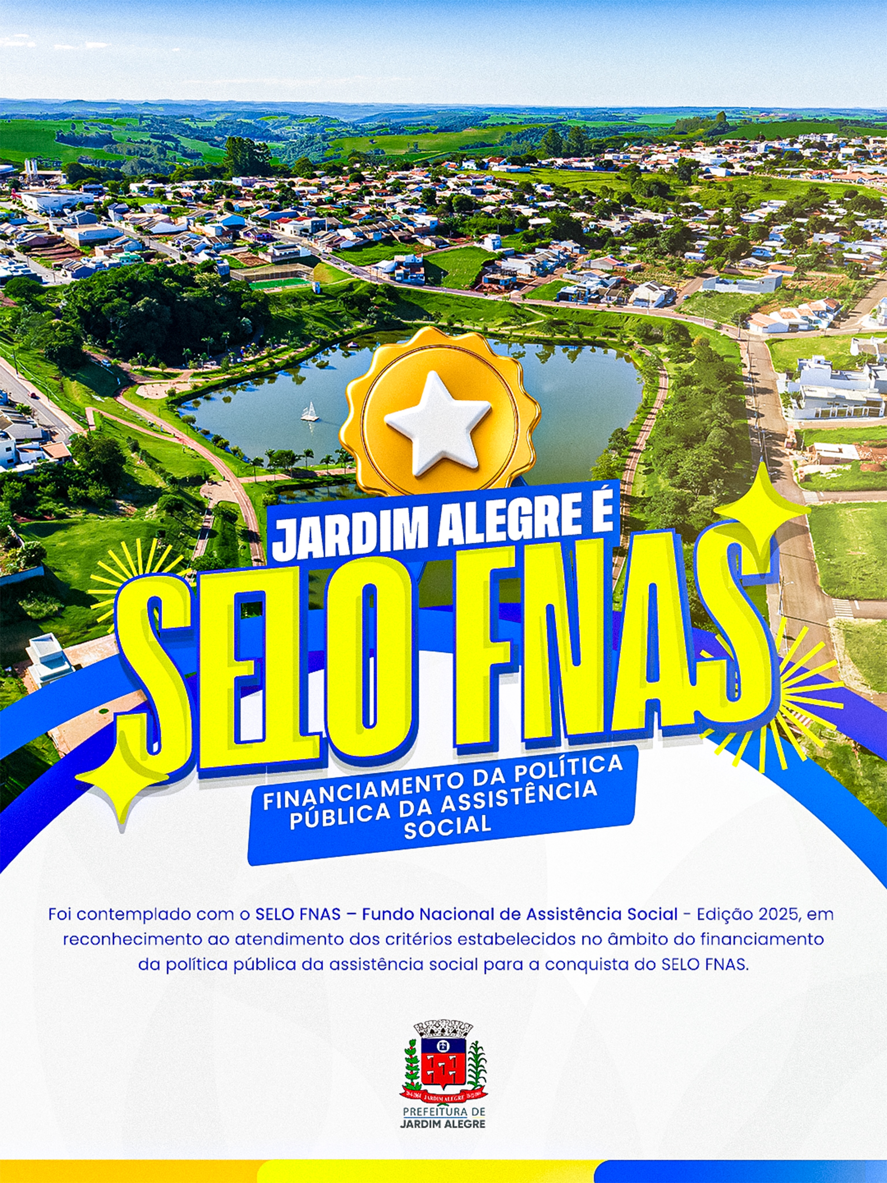 Jardim Alegre é contemplado com o Selo FNAS - Edição 2025