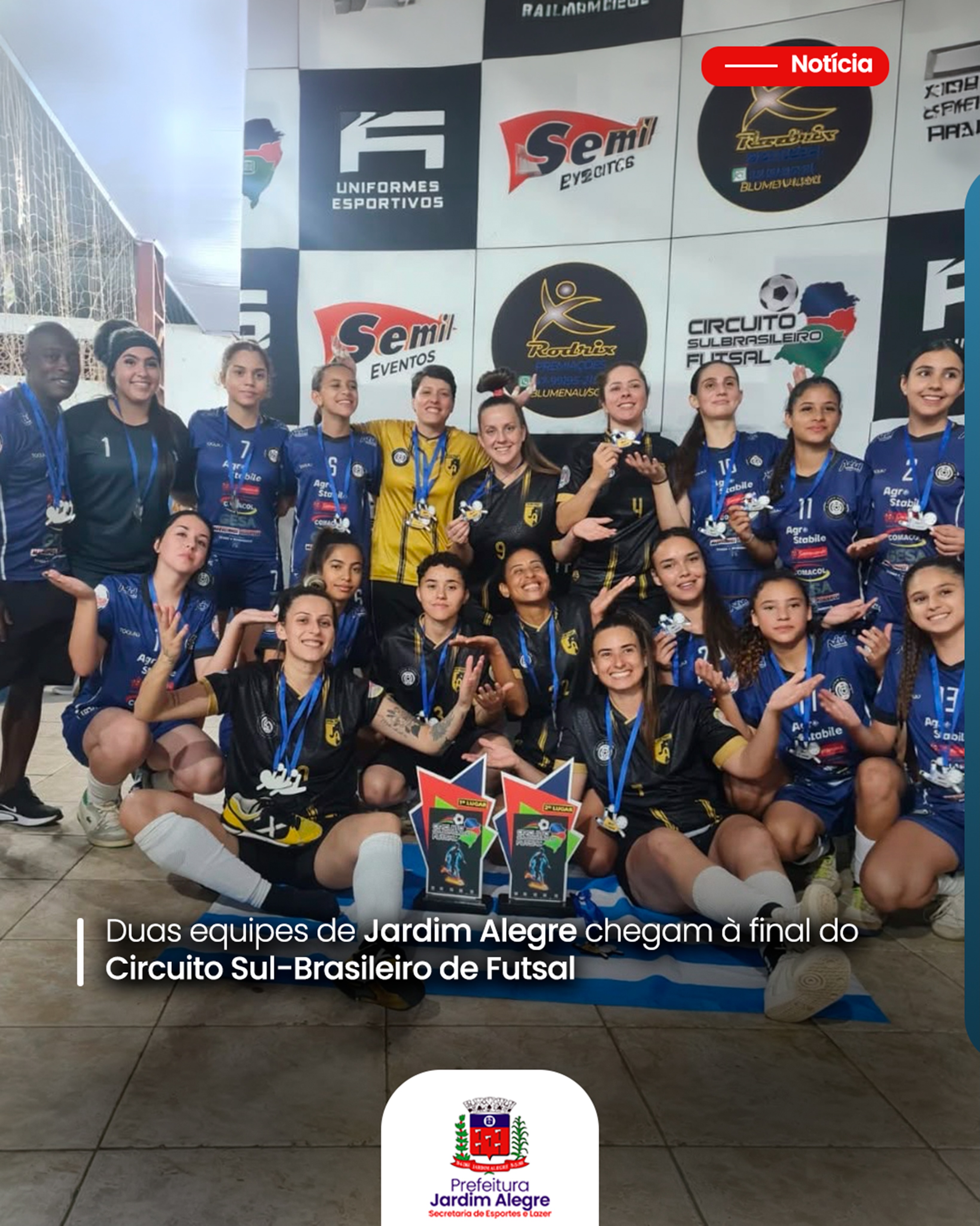 Duas equipes de Jardim Alegre na grande final