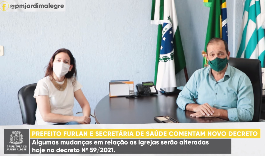 NOVO DECRETO 59/2021 | PREFEITURA DE JARDIM ALEGRE